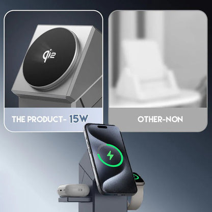 3 - in - 1 Foldable Magnetic Wireless Charging Station - Velora Picks