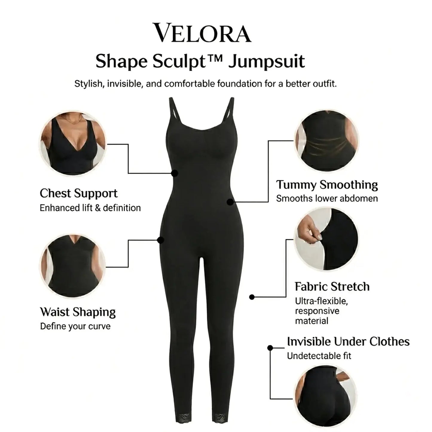 Velora Shape Sculpt™ Jumpsuit-Make Every Outfit Look Better-Instantly