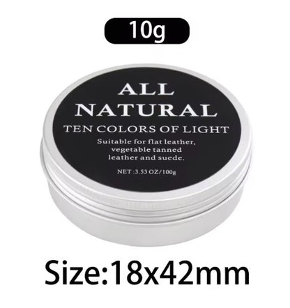 leather conditioner + horsehair brush