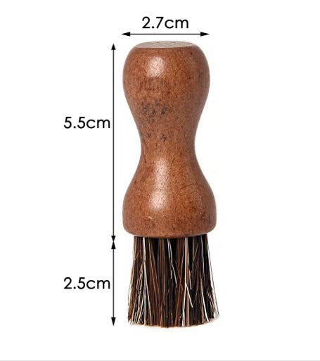 leather conditioner + horsehair brush
