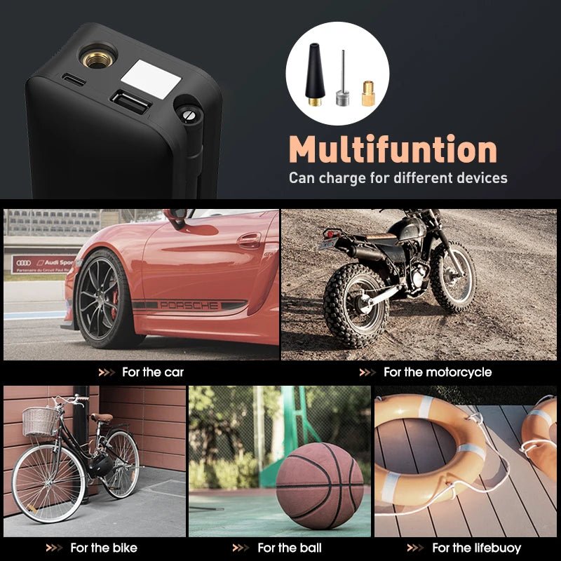 VeloPump™ - Rechargeable & Portable Air Pump - Velora Picks