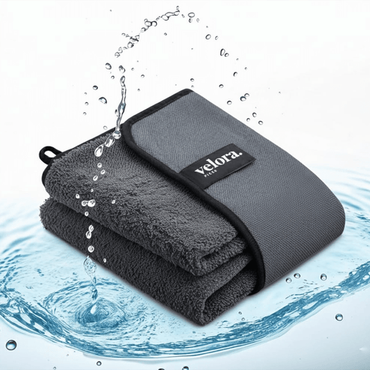 VeloWipe™ Microfiber Bath Drying Towel (40x40cm) - Velora Picks
