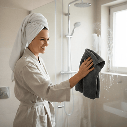 VeloWipe™ Microfiber Bath Drying Towel (40x40cm) - Velora Picks